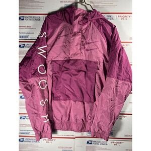 Nike Men's Med Sportswear SWOOSH Anorak Jacket‎ Fuchsia Pink Cosmic CU3885-617